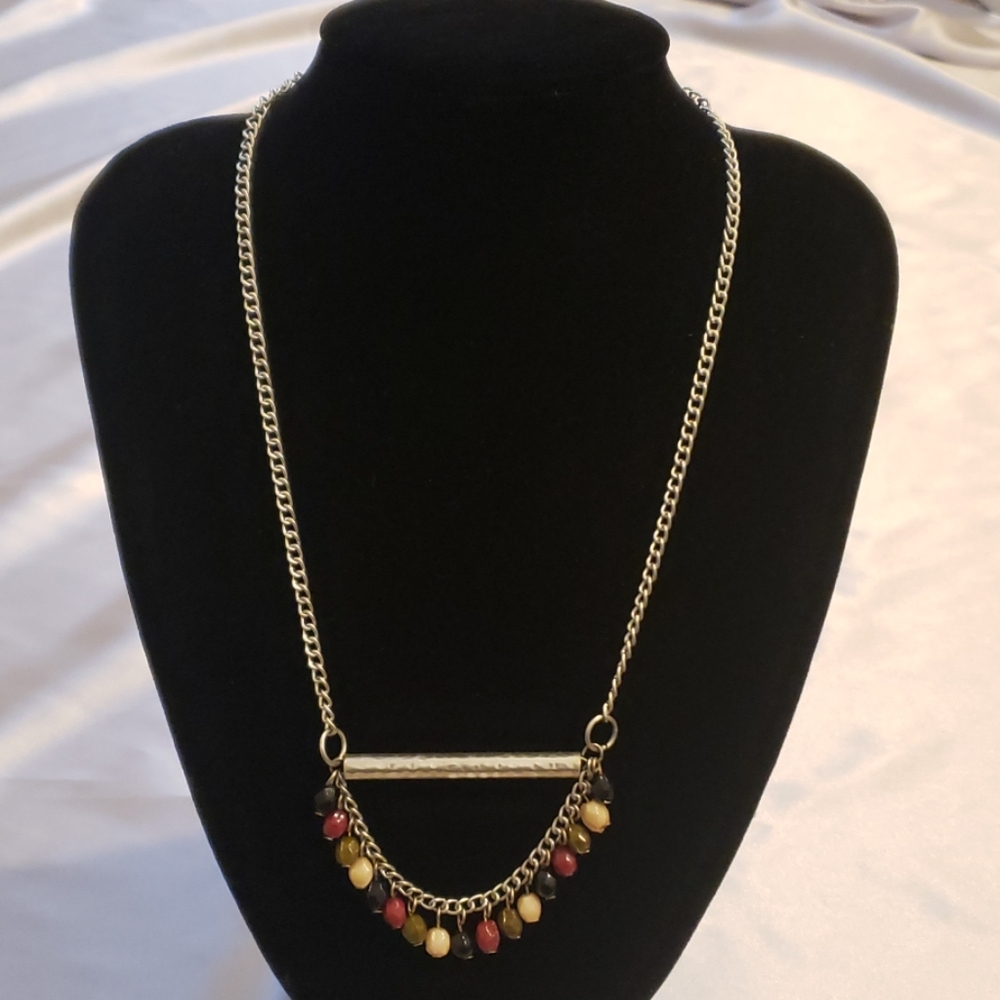 Bar and Beads Necklace